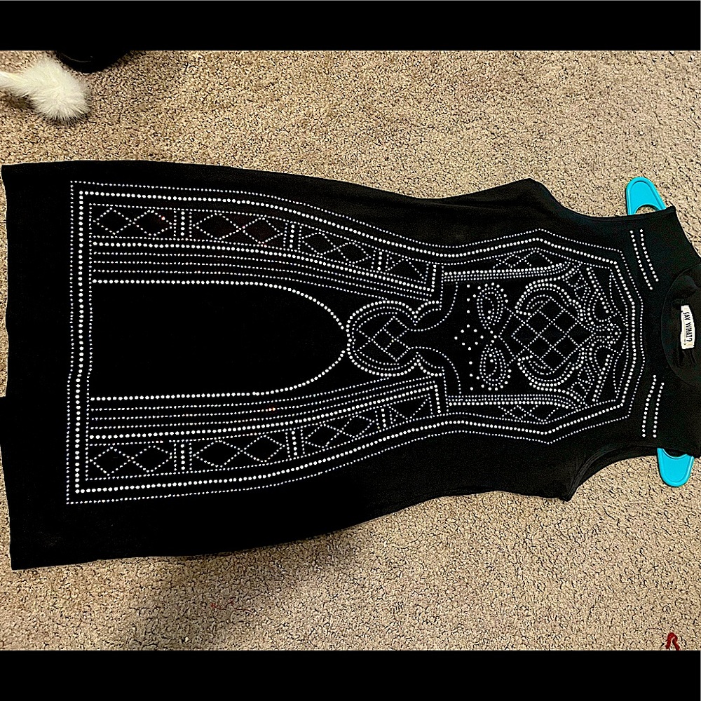 Black jeweled dress